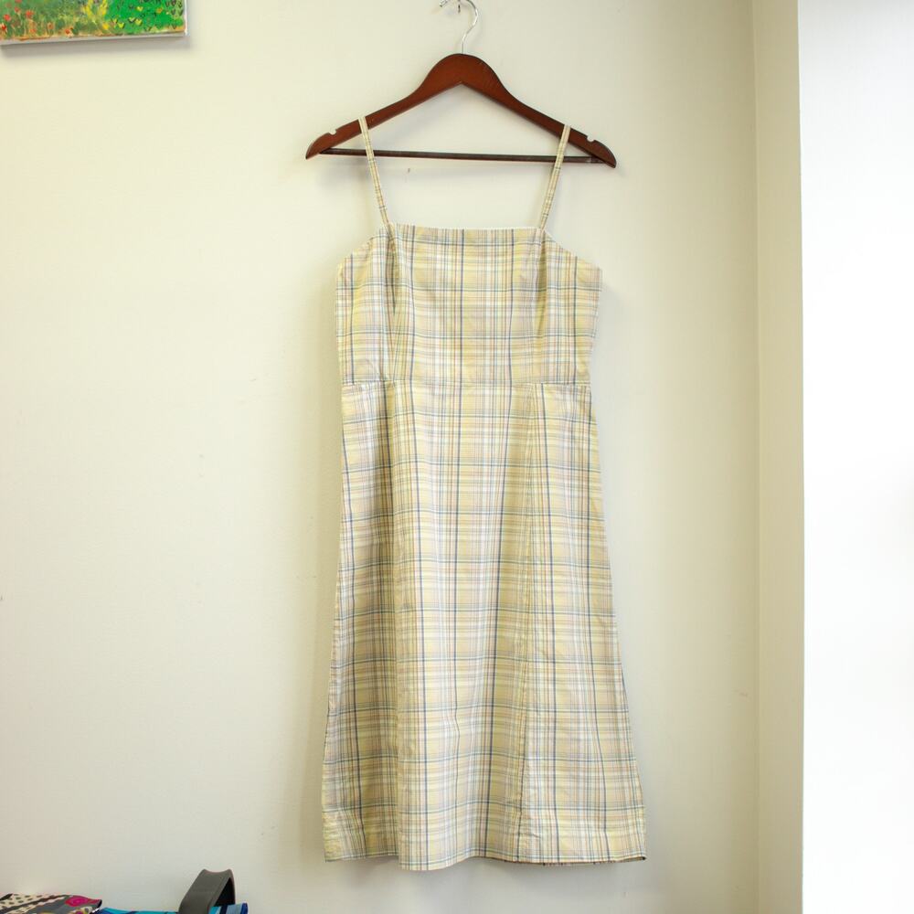 J. Crew Pastel Plaid A-Line Dress Size 8